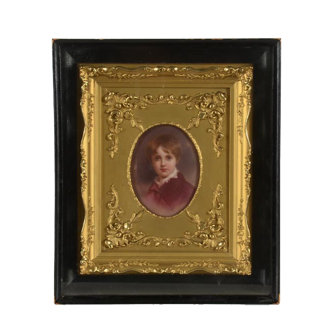 Late 19th Century German Porcelain Portrait Miniature