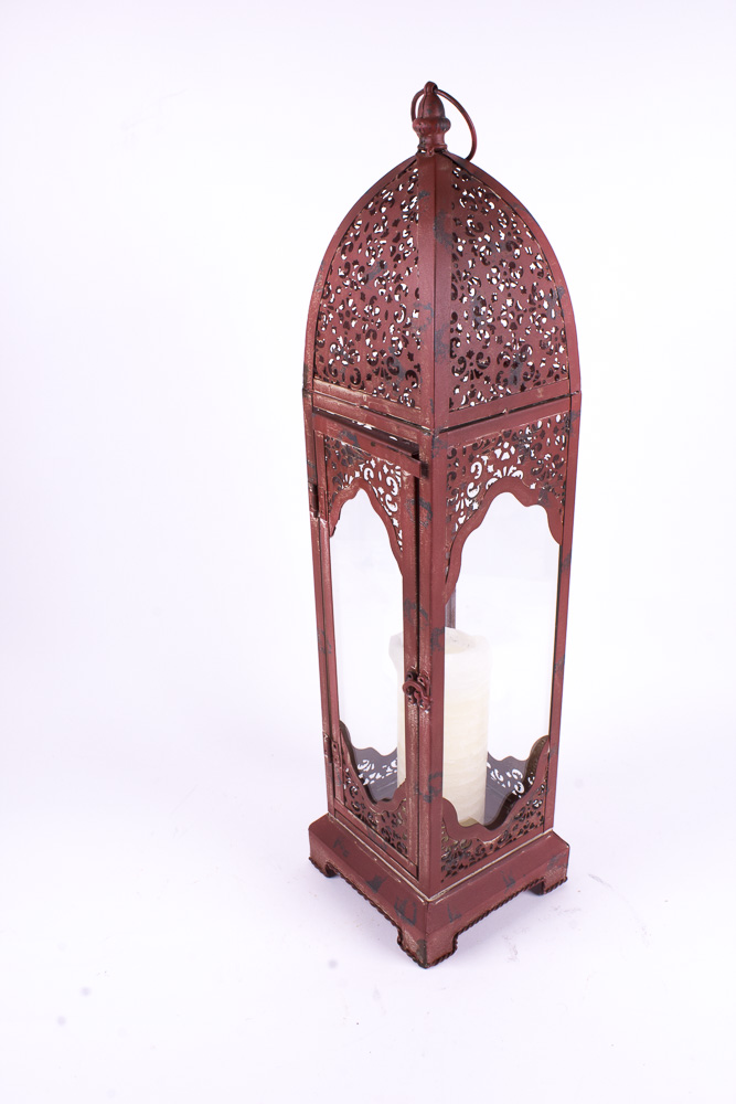 Pair of Metal Asian Style Lanterns