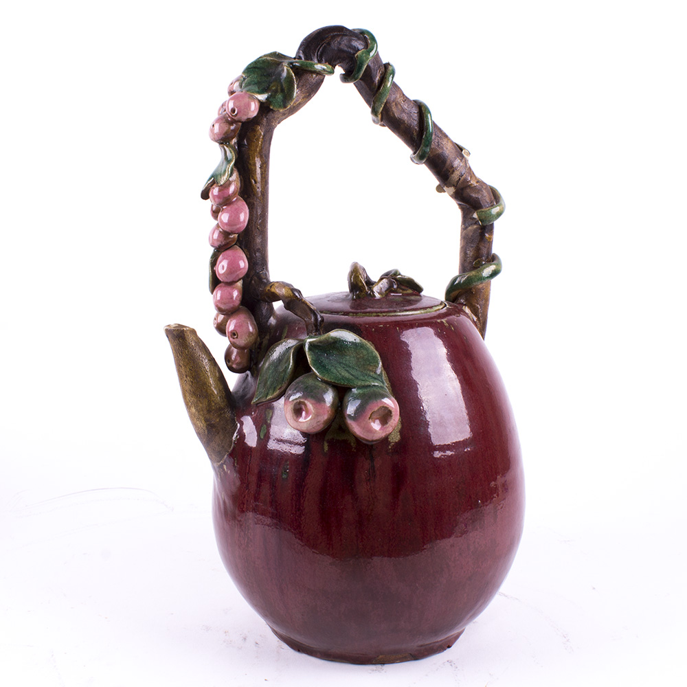 Vintage Asian Pottery Teapot