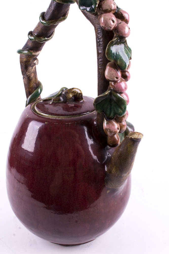 Vintage Asian Pottery Teapot