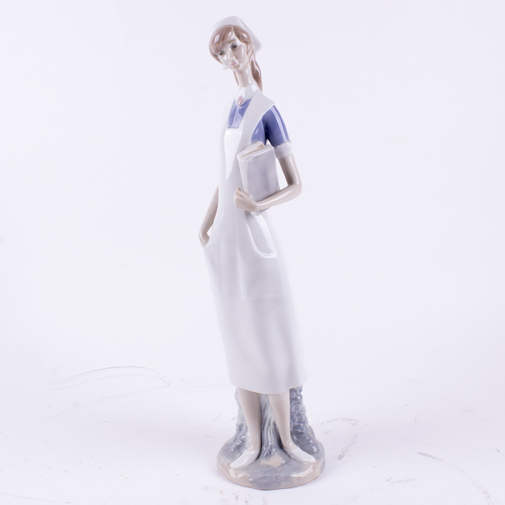 Lladro Nurse Porcelain Figurine
