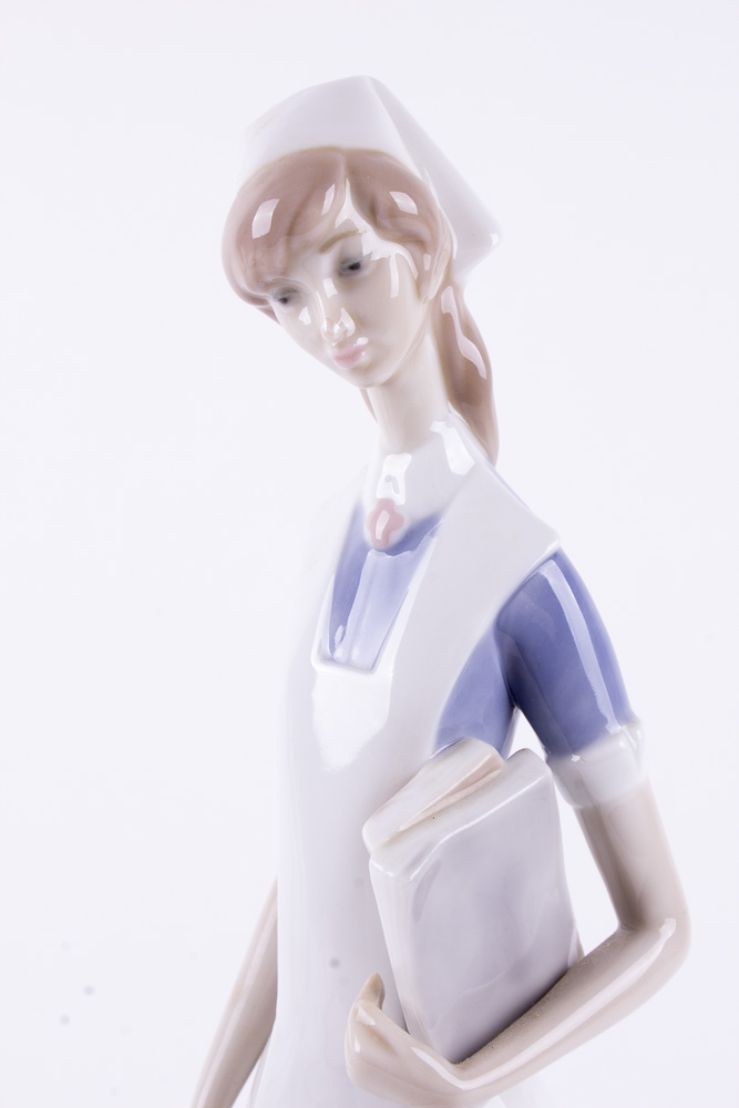 Lladro Nurse Porcelain Figurine