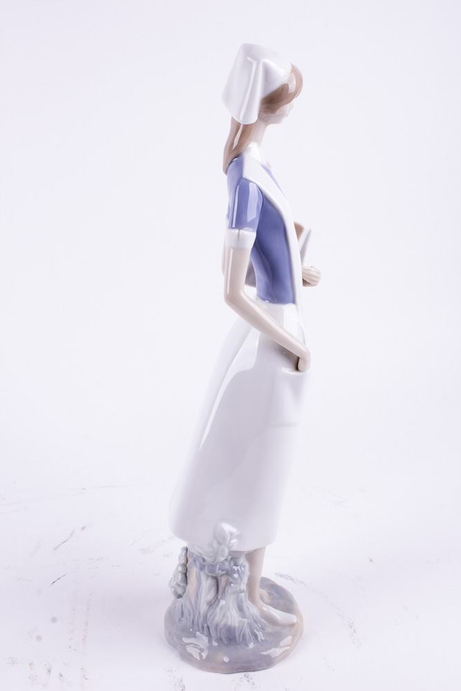 Lladro Nurse Porcelain Figurine