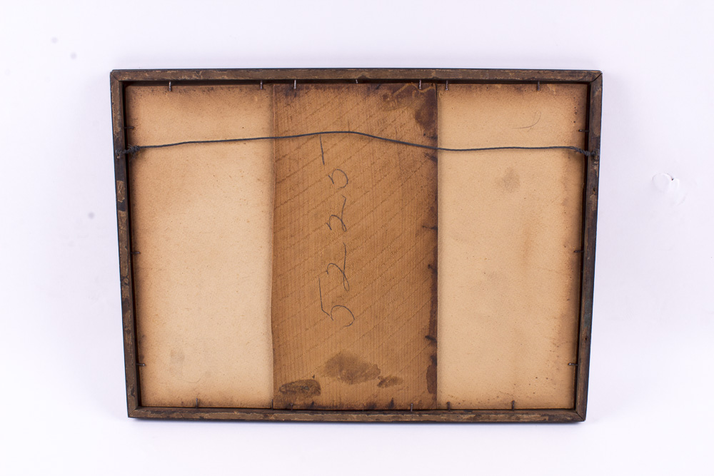 Antique Framed Hand Colored Etching