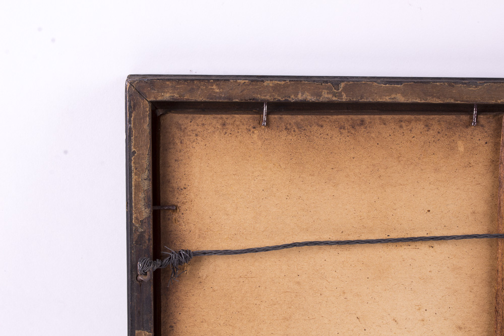 Antique Framed Hand Colored Etching