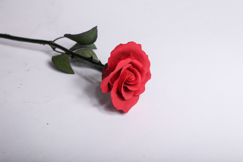 Porcelain Rose and Vanity Mirror Tray