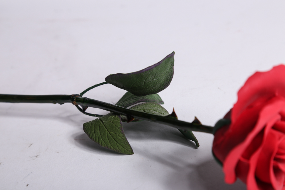 Porcelain Rose and Vanity Mirror Tray