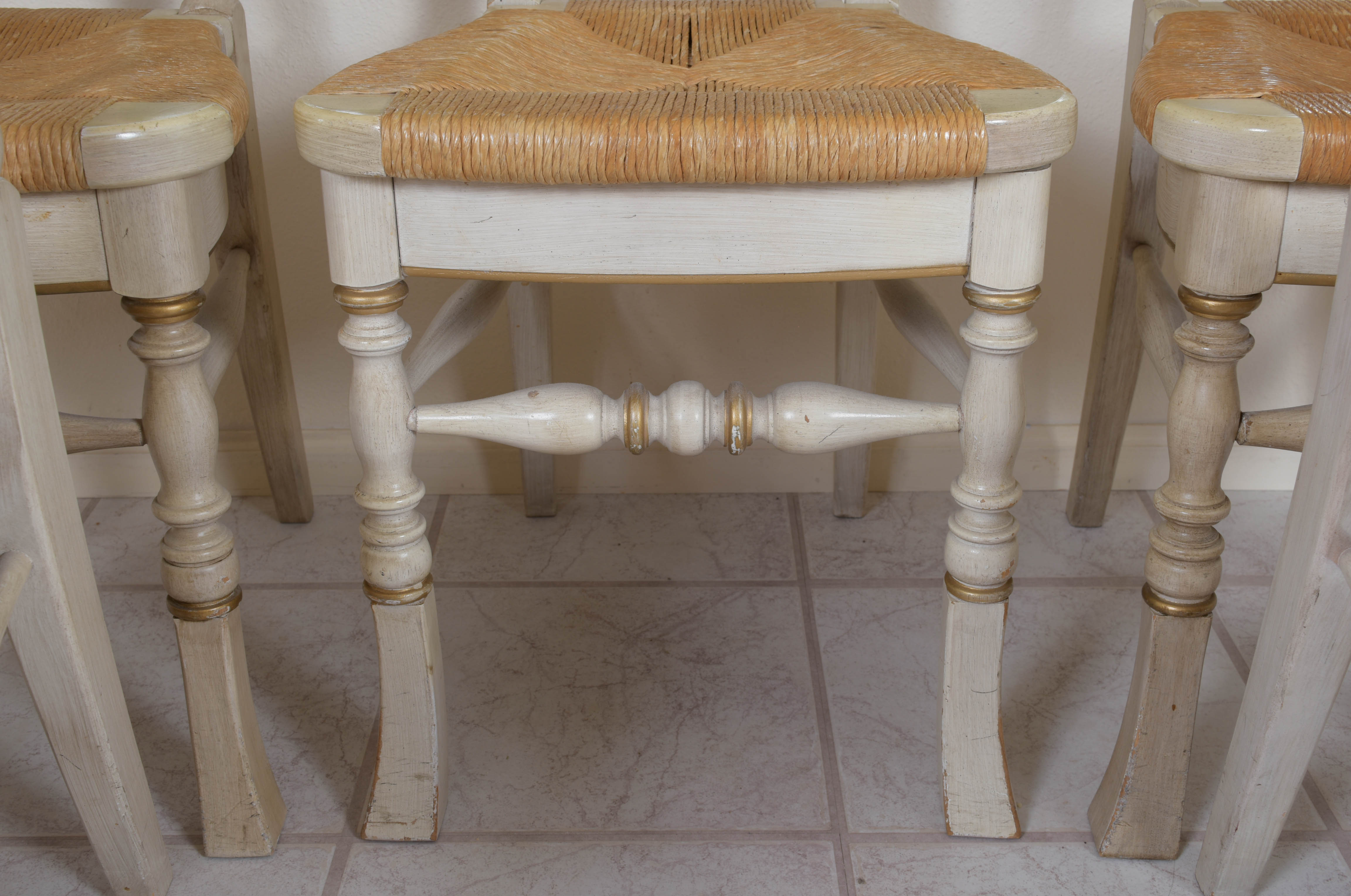 Diamond Back Rush Seat Dining Chairs