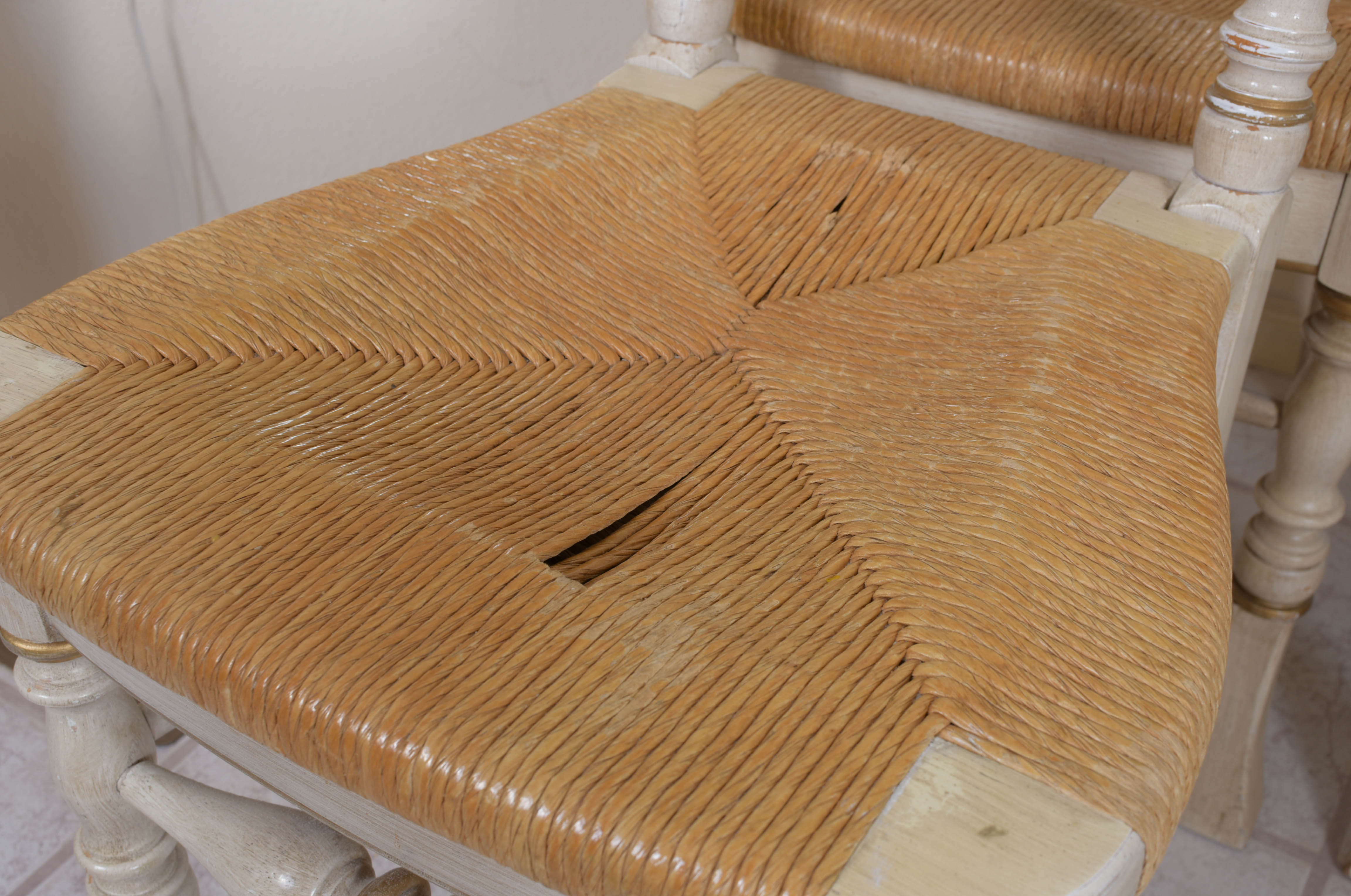 Diamond Back Rush Seat Dining Chairs