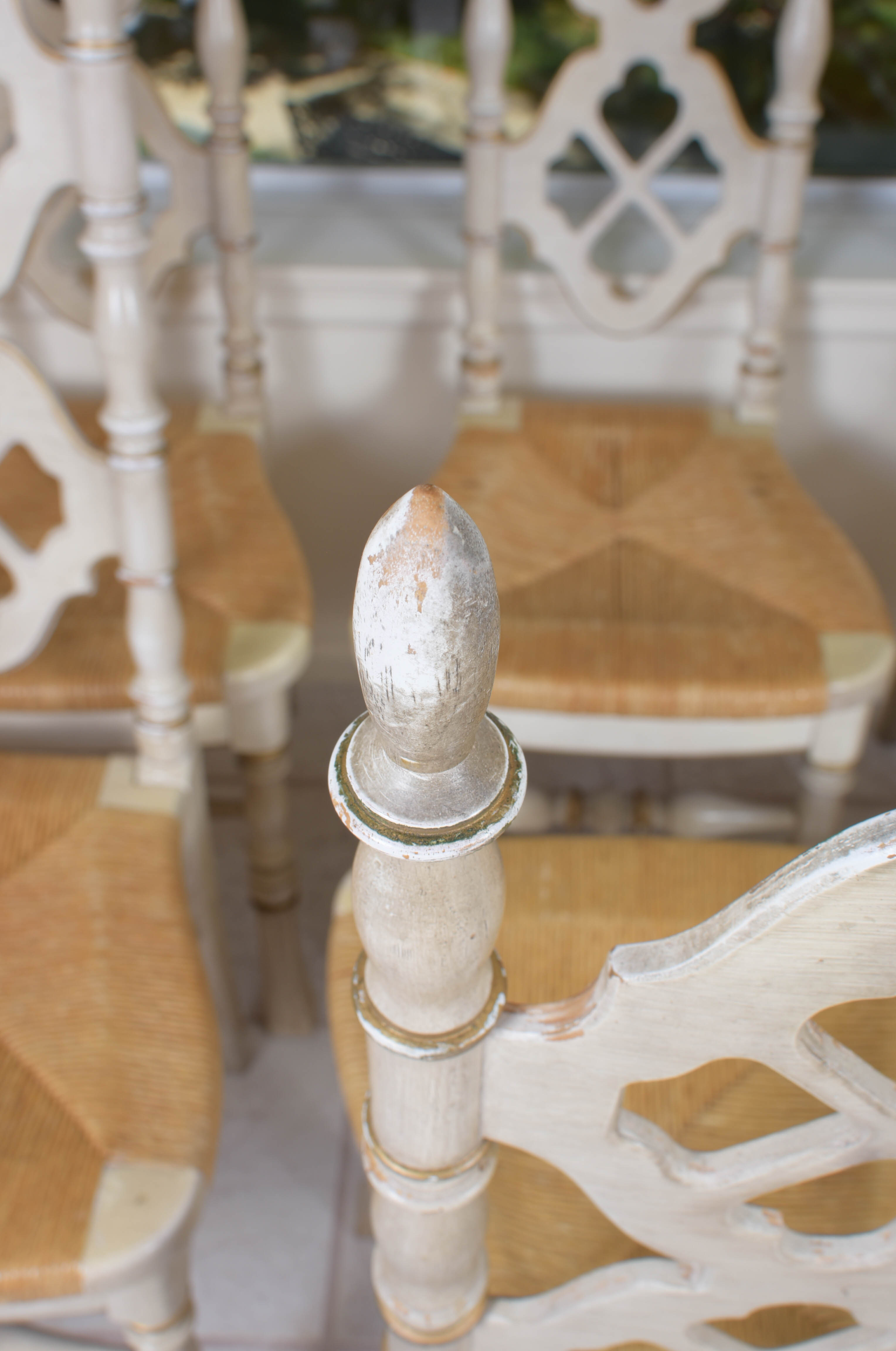 Diamond Back Rush Seat Dining Chairs