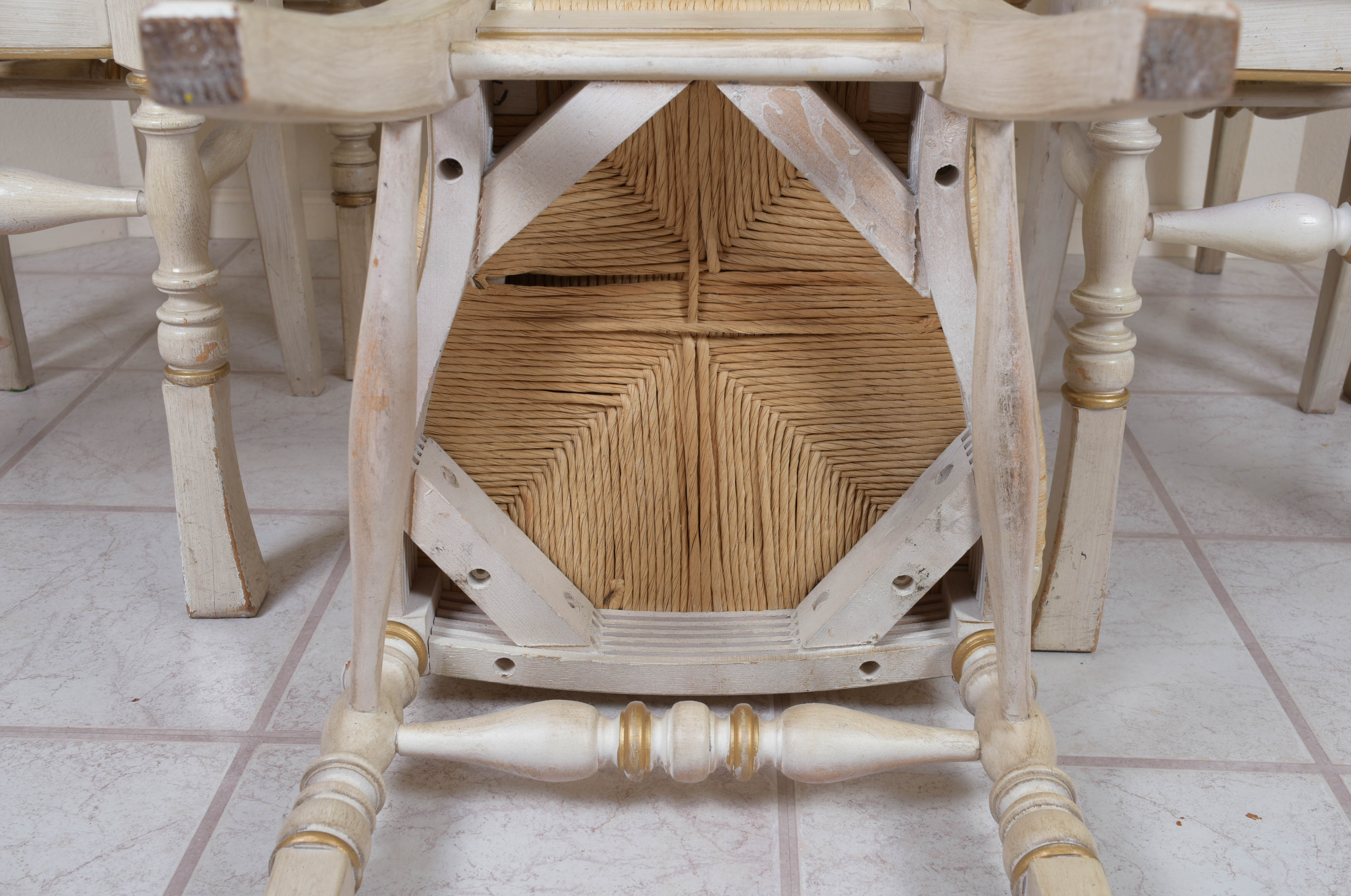 Diamond Back Rush Seat Dining Chairs