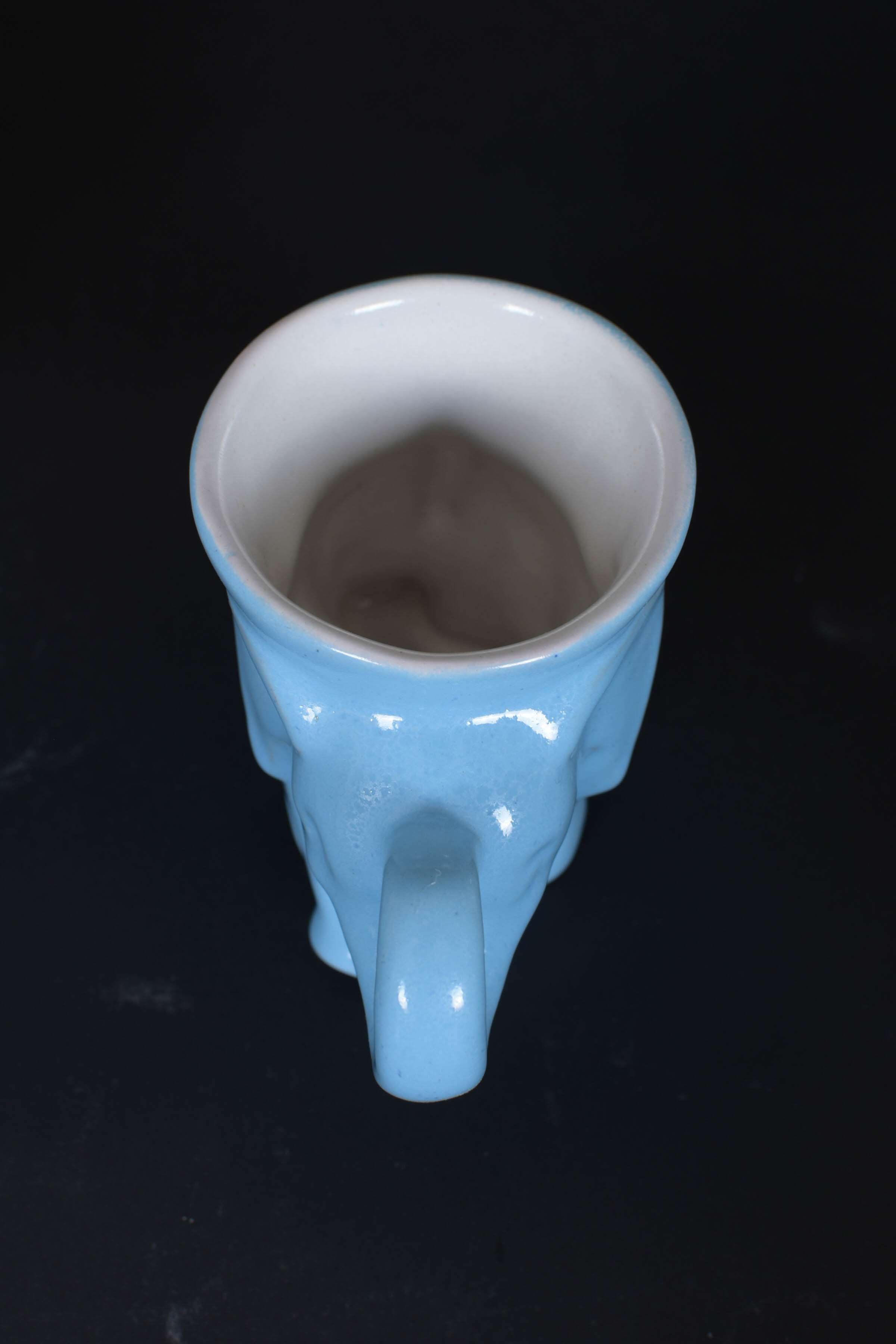 A Set of Vintage Frankoma GOP Mugs and Display Shelf