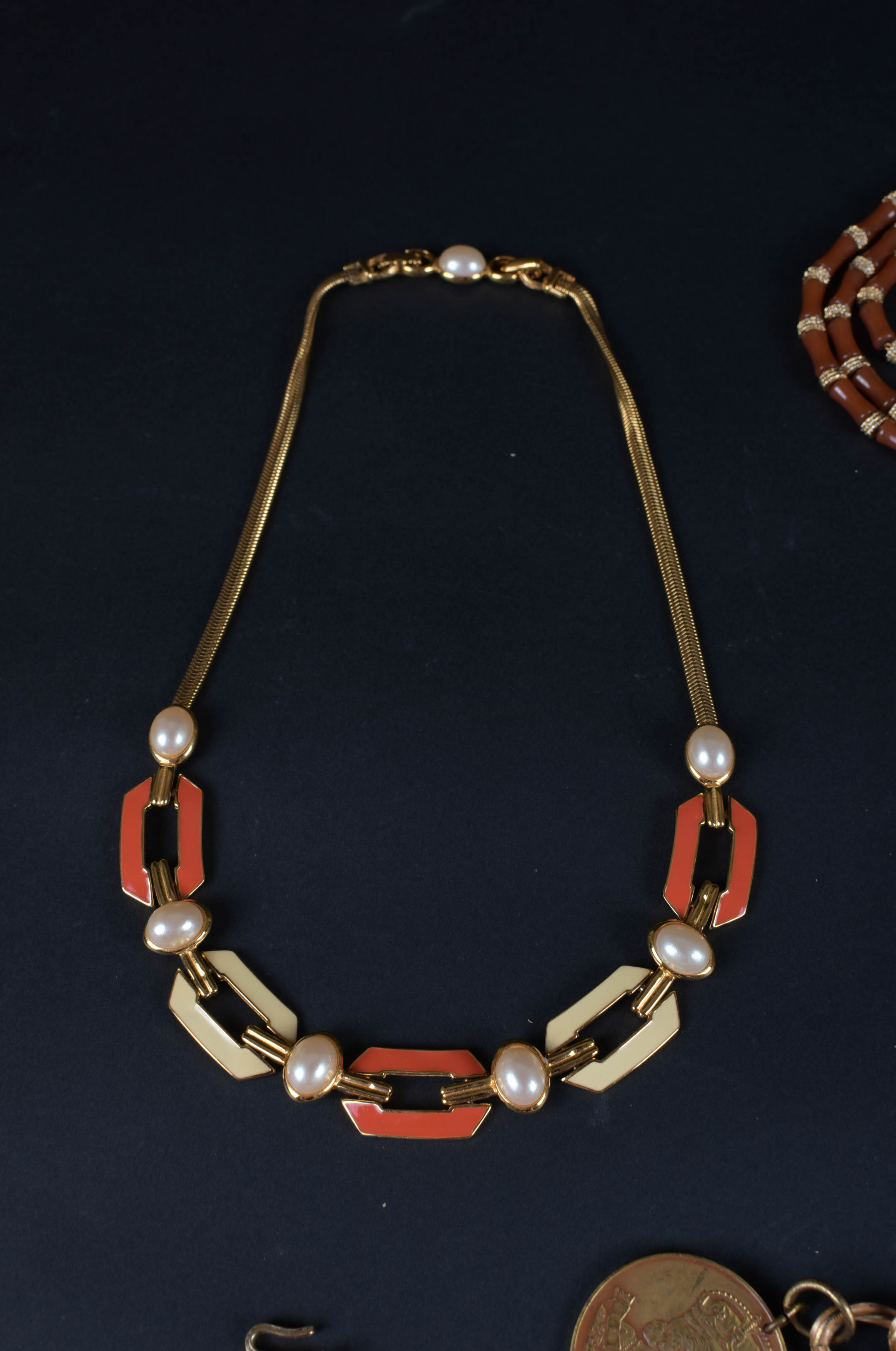 Group of Gold-Tone Costume Jewelry