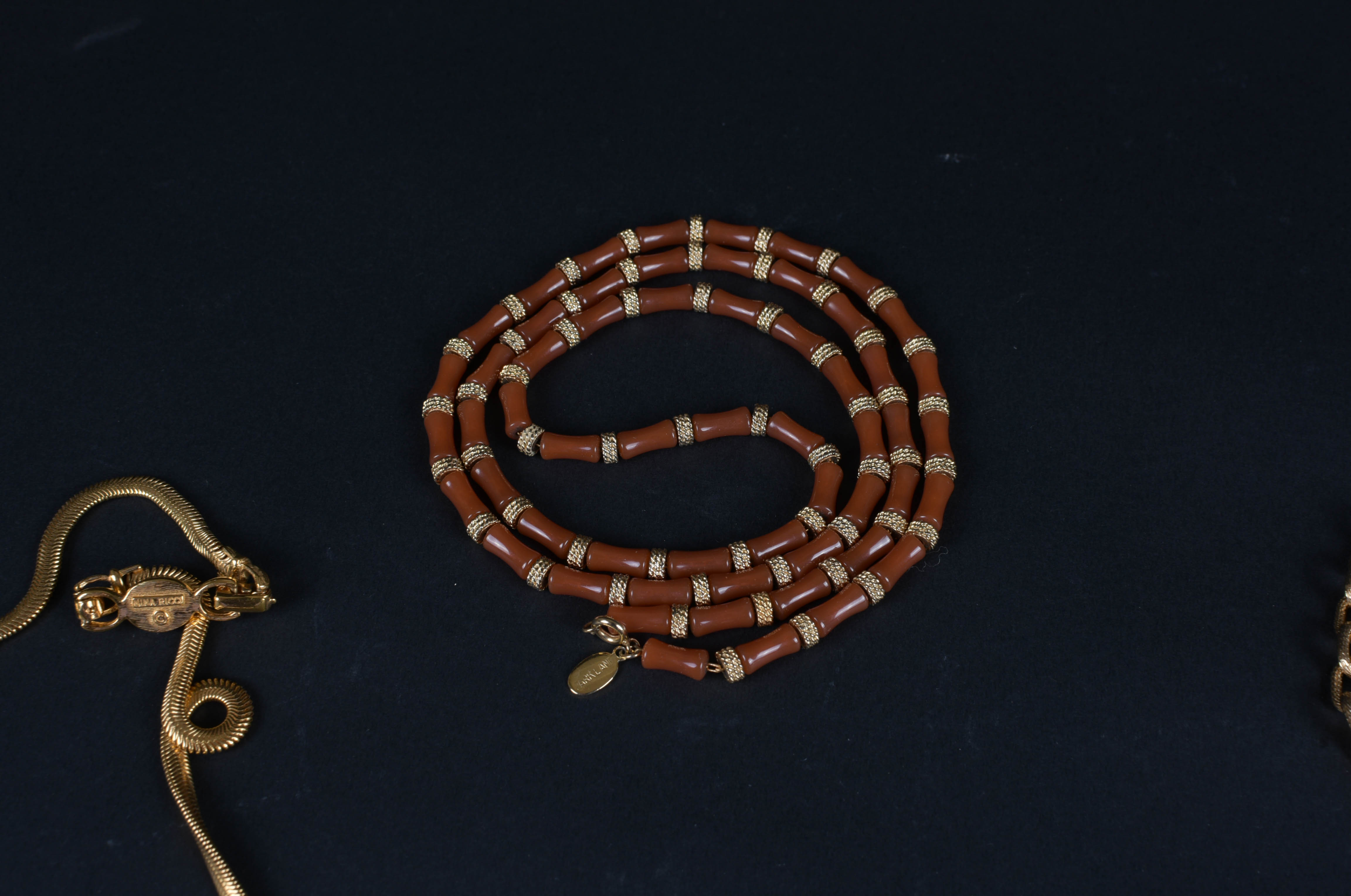 Group of Gold-Tone Costume Jewelry