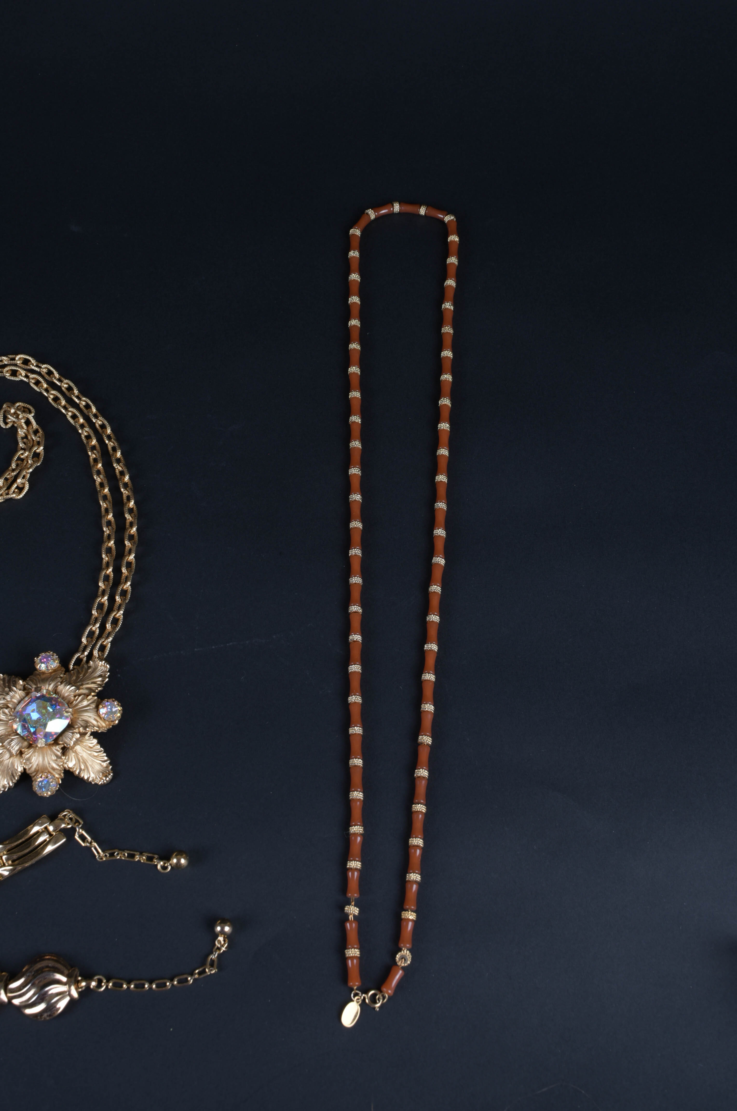 Group of Gold-Tone Costume Jewelry