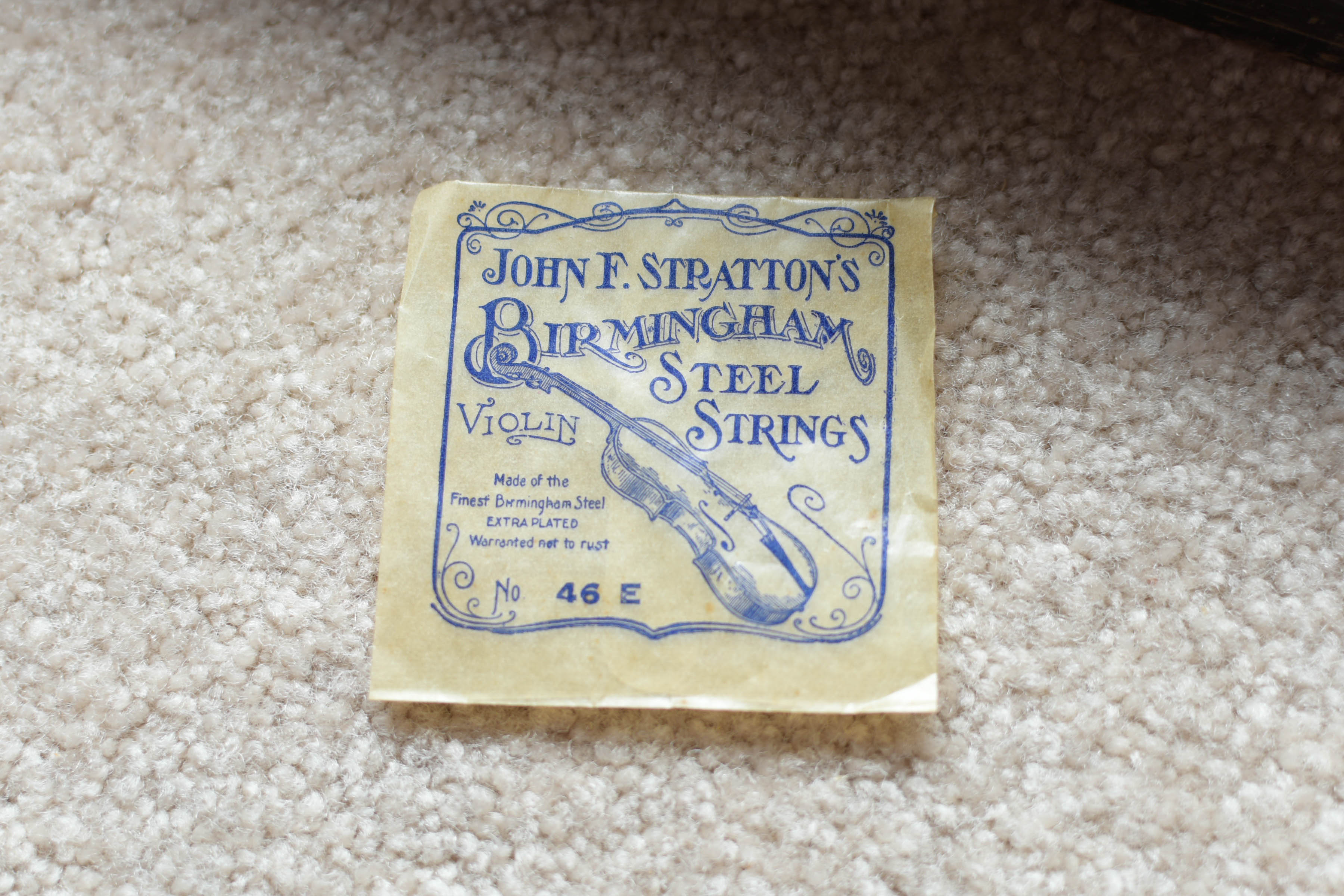 Vintage Violin with Bow and Case