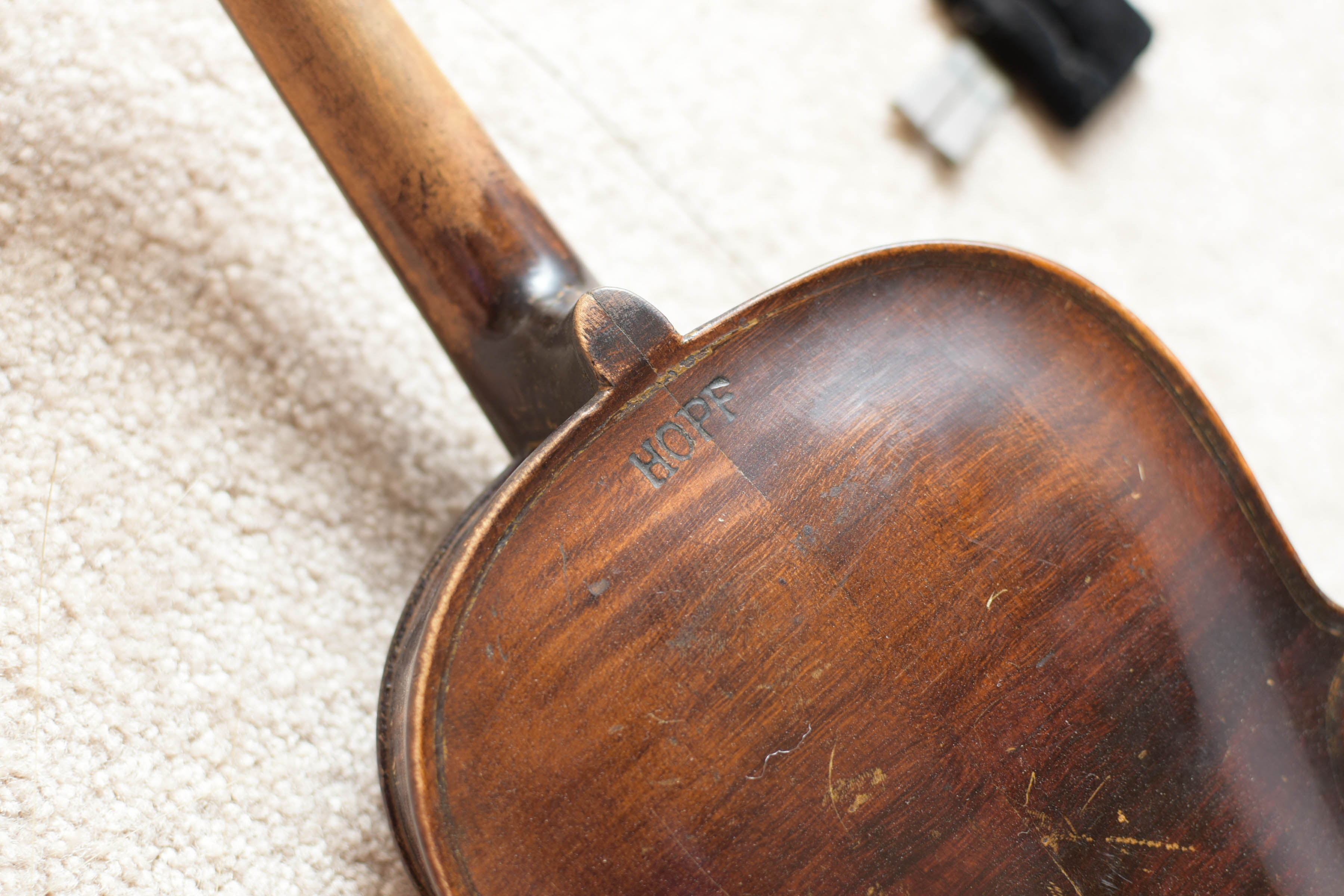Vintage Violin with Bow and Case