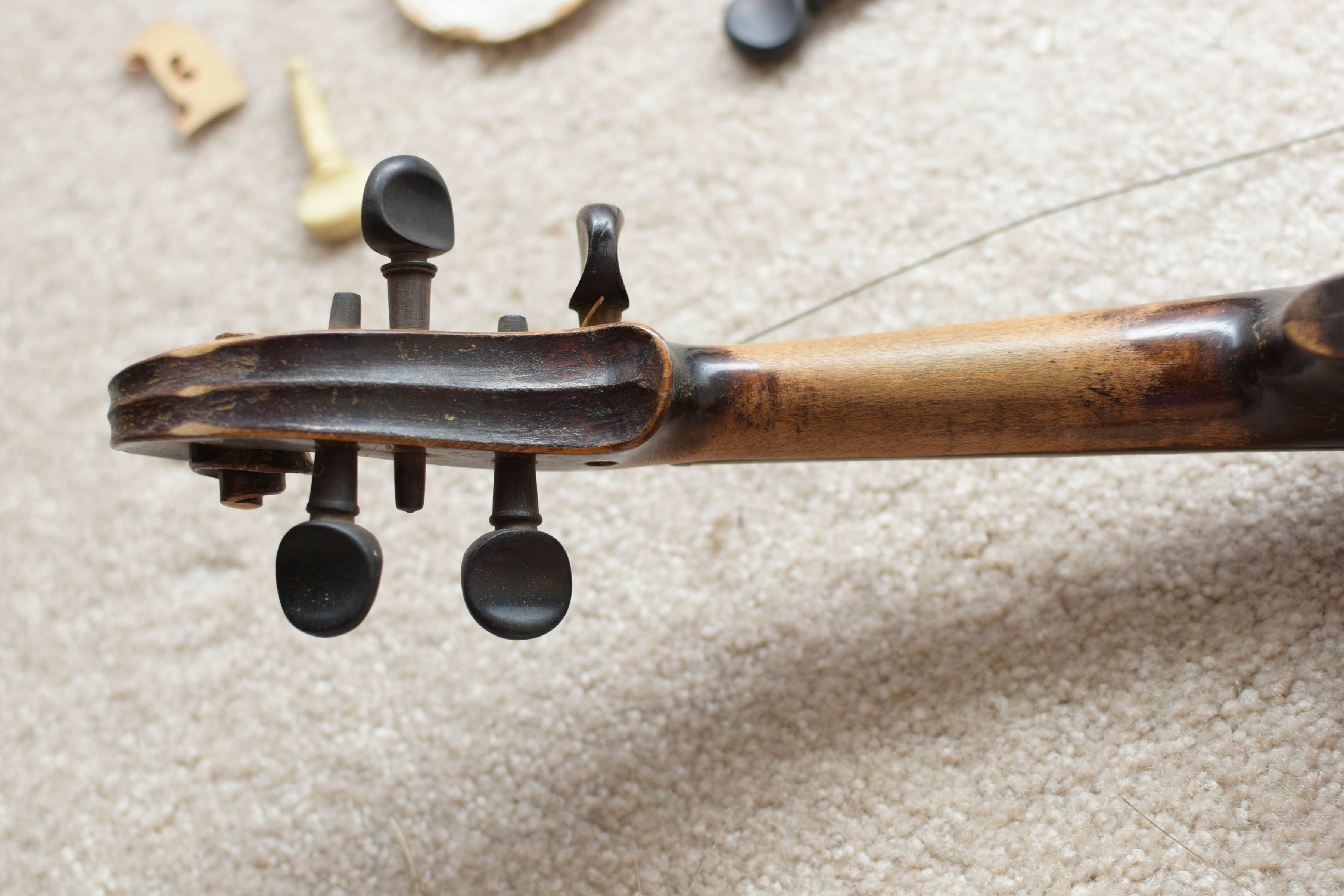 Vintage Violin with Bow and Case