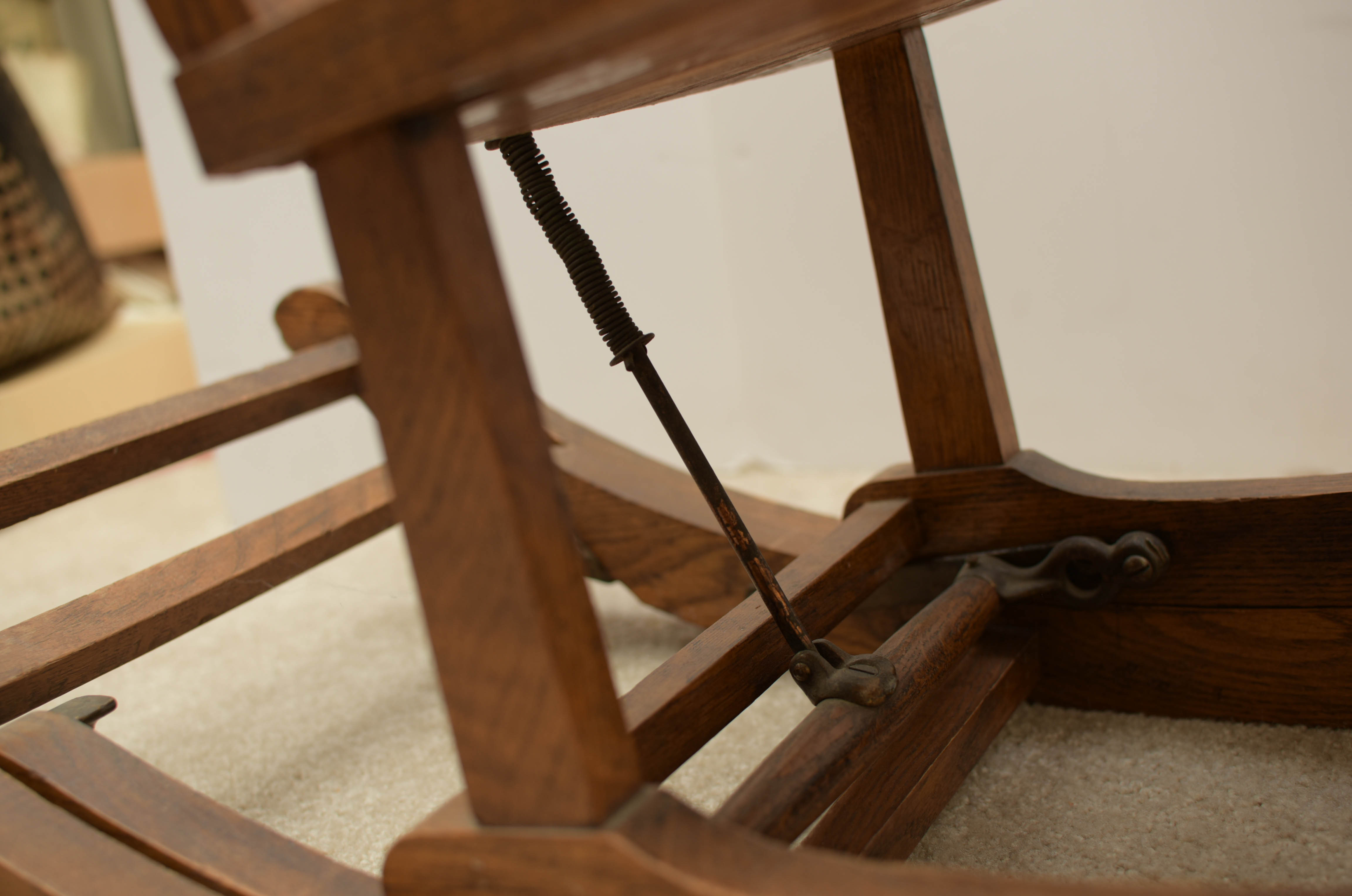 Antique Oak Convertible High Chair