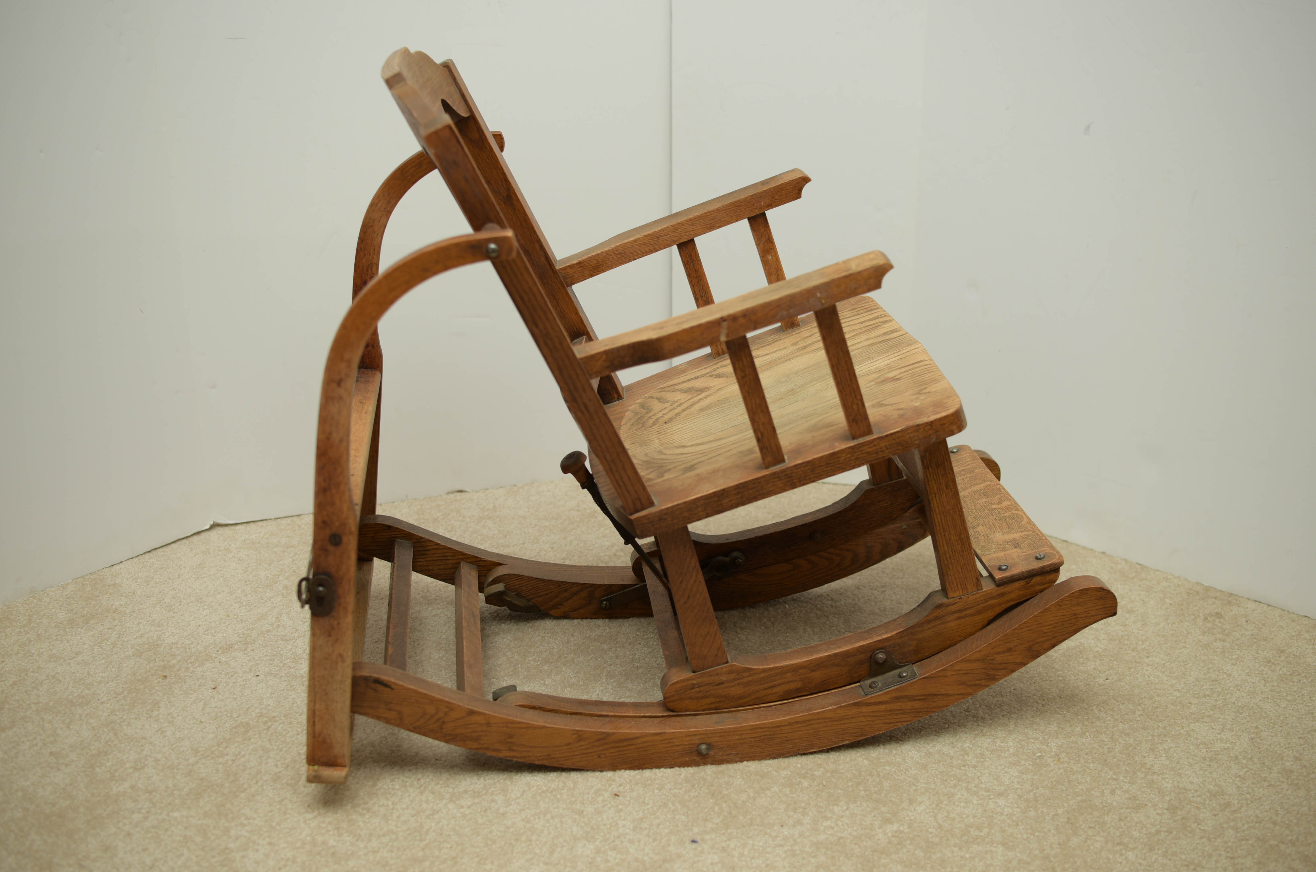 Antique Oak Convertible High Chair