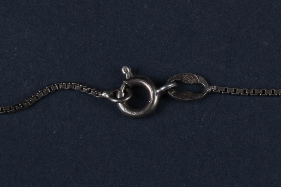 Heart Shaped Glass and Snowflake Sterling Silver Jewelry