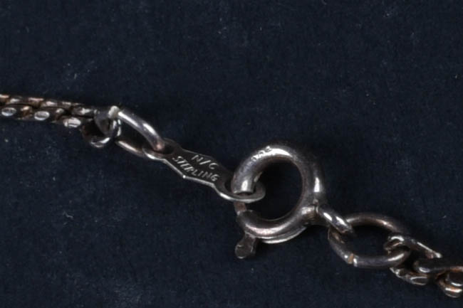 Heart Shaped Glass and Snowflake Sterling Silver Jewelry