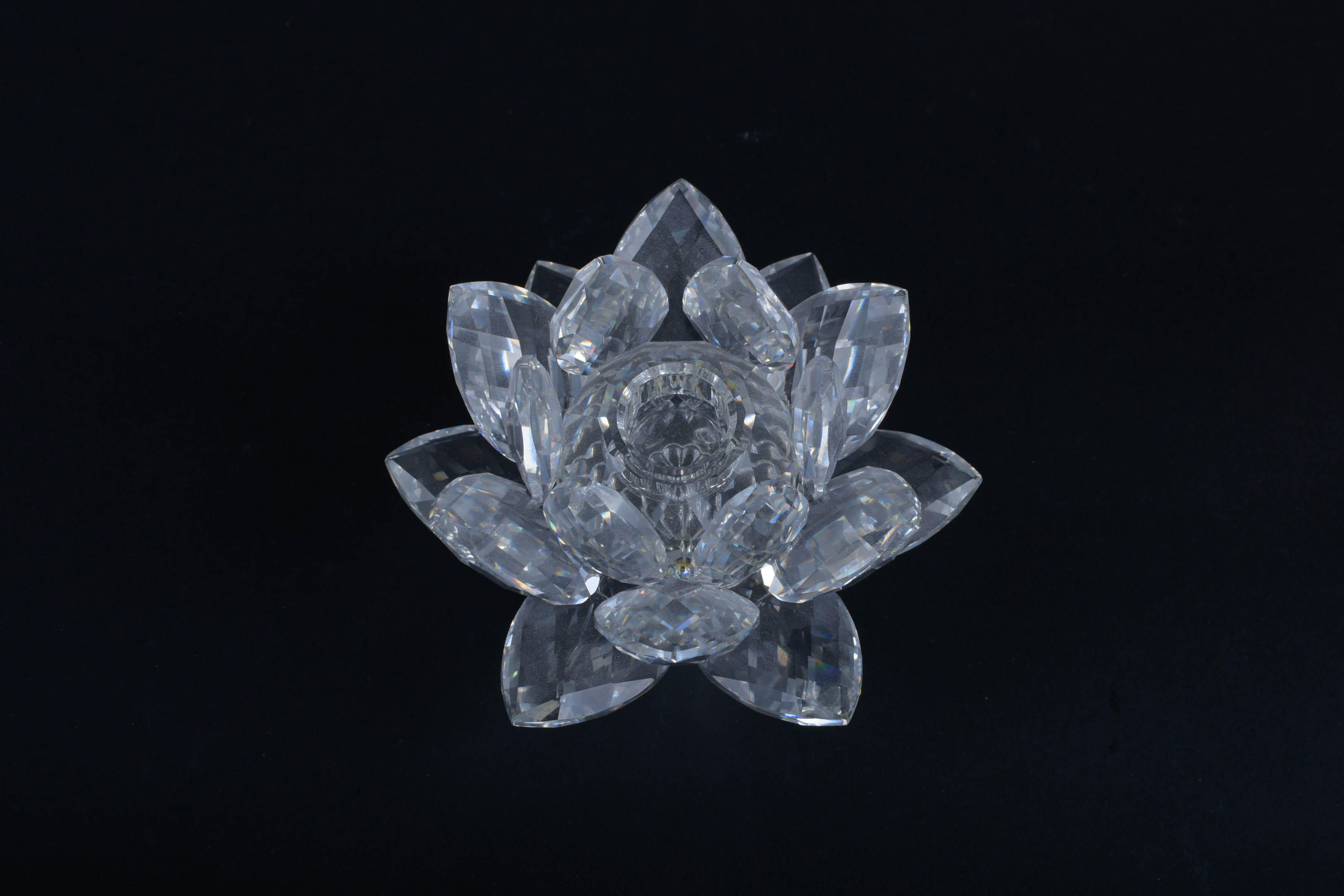 Swarovski Crystal Lotus Candle Holder