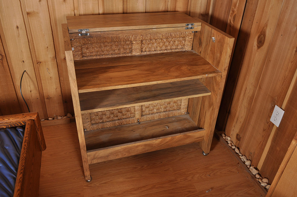 Mid Century Modern Style Rattan Bar and Stools