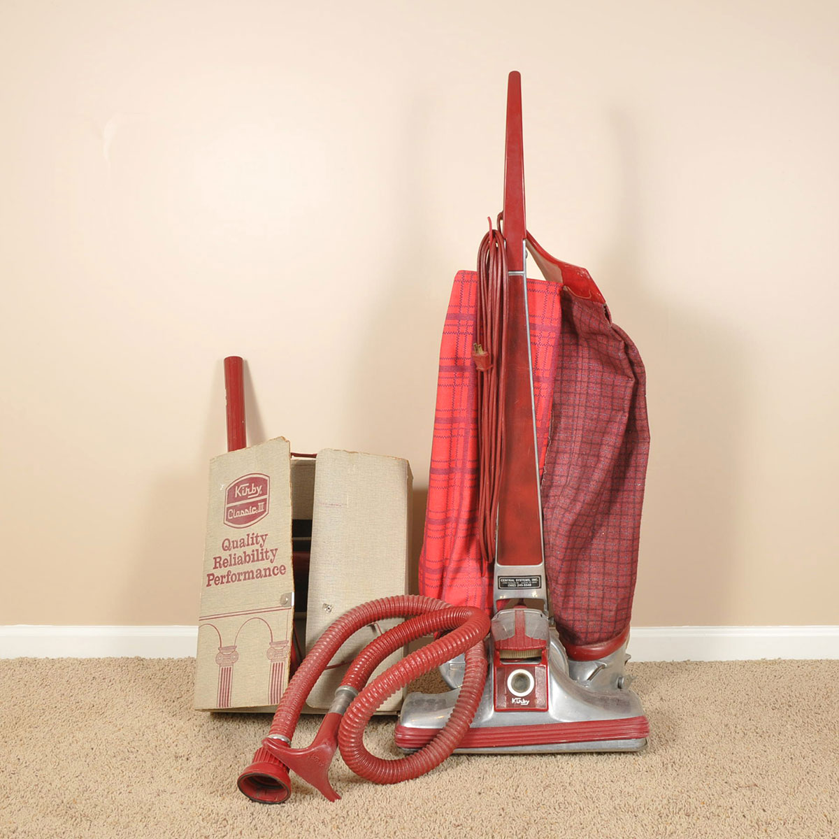 Vintage Kirby Vacuum Cleaner with Accessories