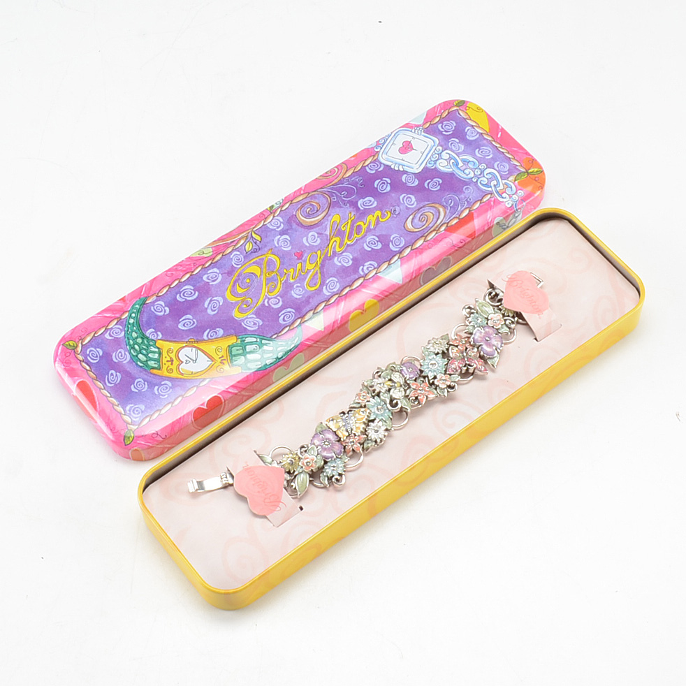 Brighton Enamel and Silver Tone Bracelet