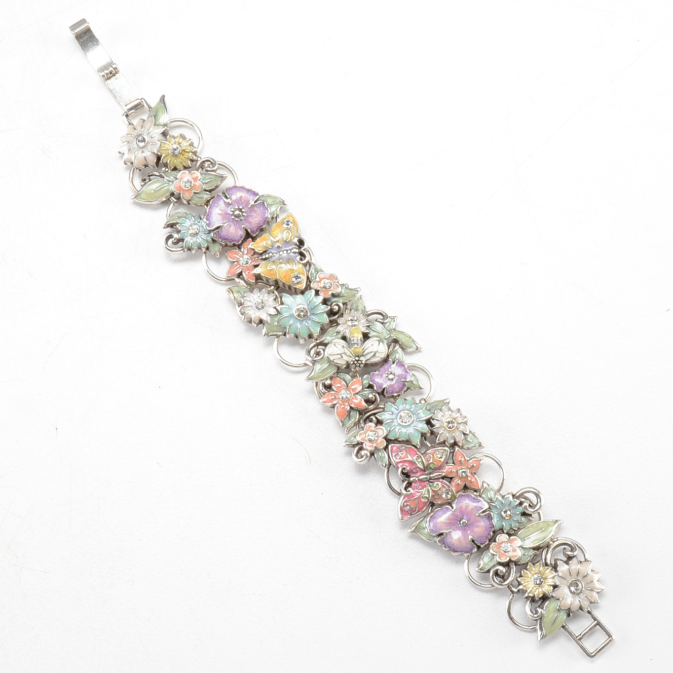 Brighton Enamel and Silver Tone Bracelet