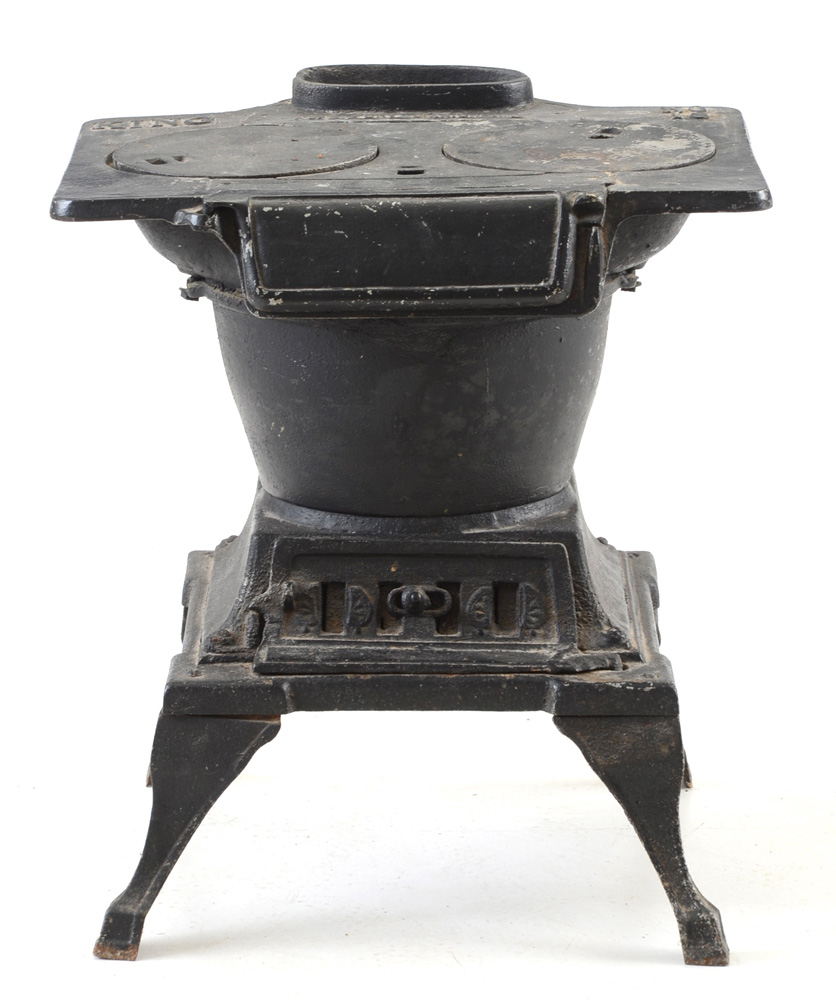 Antique Black Cast Iron Laundry Stove