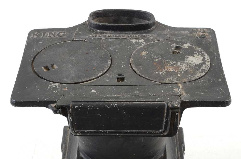 Antique Black Cast Iron Laundry Stove