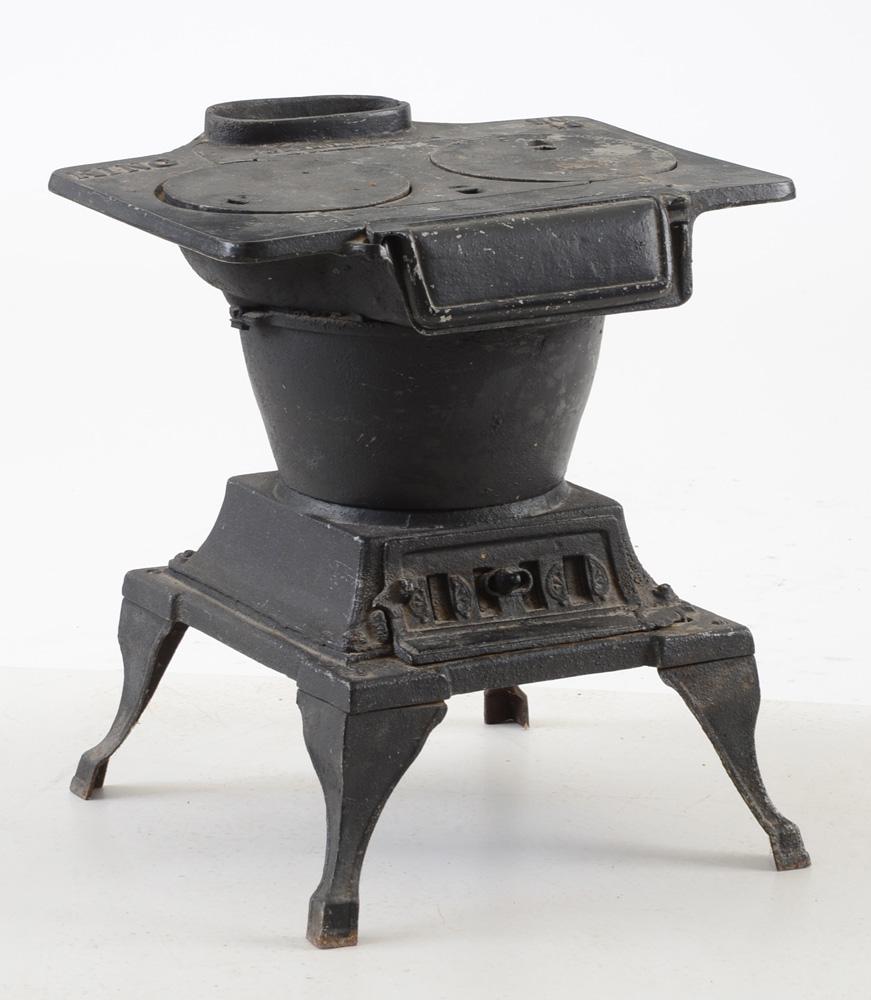 Antique Black Cast Iron Laundry Stove