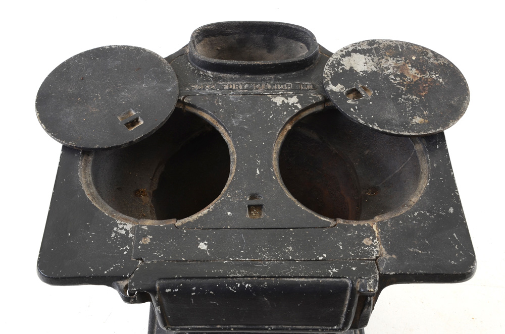 Antique Black Cast Iron Laundry Stove