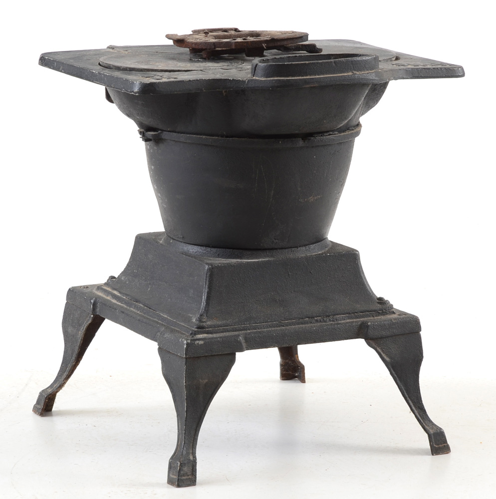 Antique Black Cast Iron Laundry Stove