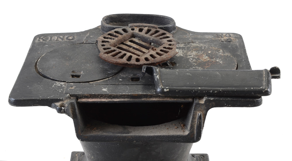 Antique Black Cast Iron Laundry Stove