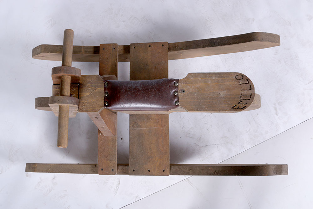 Handmade Wooden Motorcycle Rocking Horse