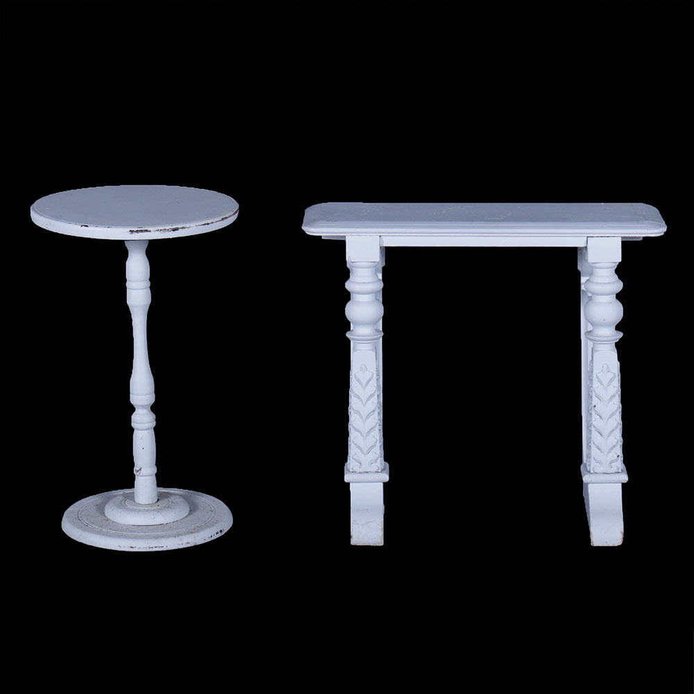 Outdoor White Tables