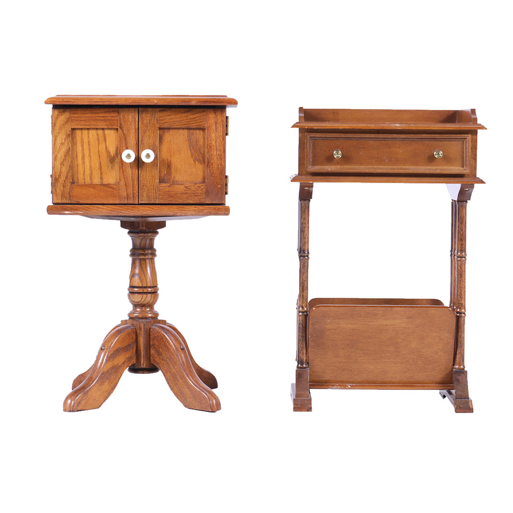 Pair of Wooden Side Tables