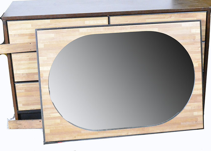 Basset Furniture Low Dresser with Mirror