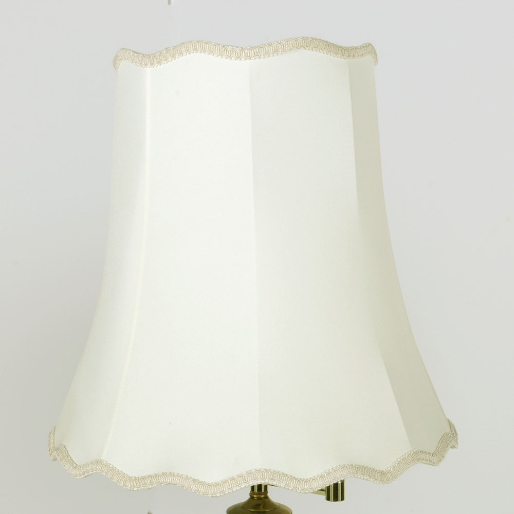 Two Brass Finish Floor Lamps