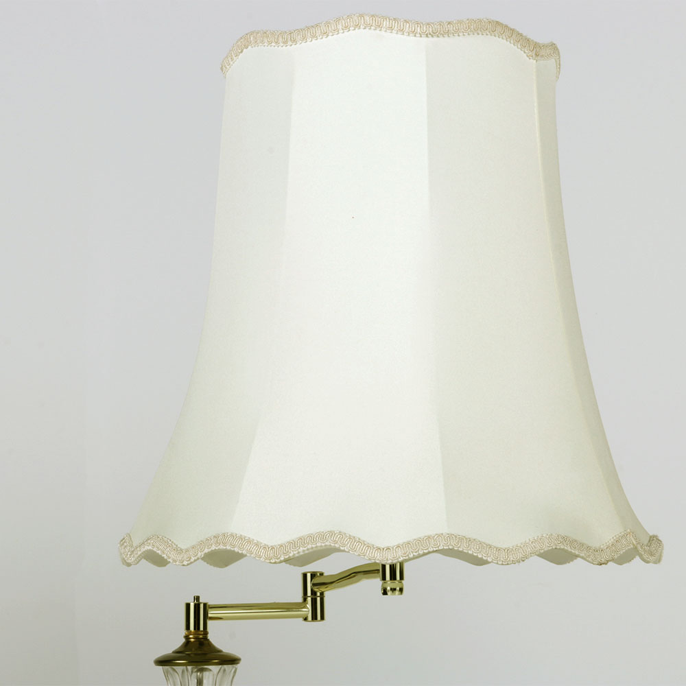 Two Brass Finish Floor Lamps