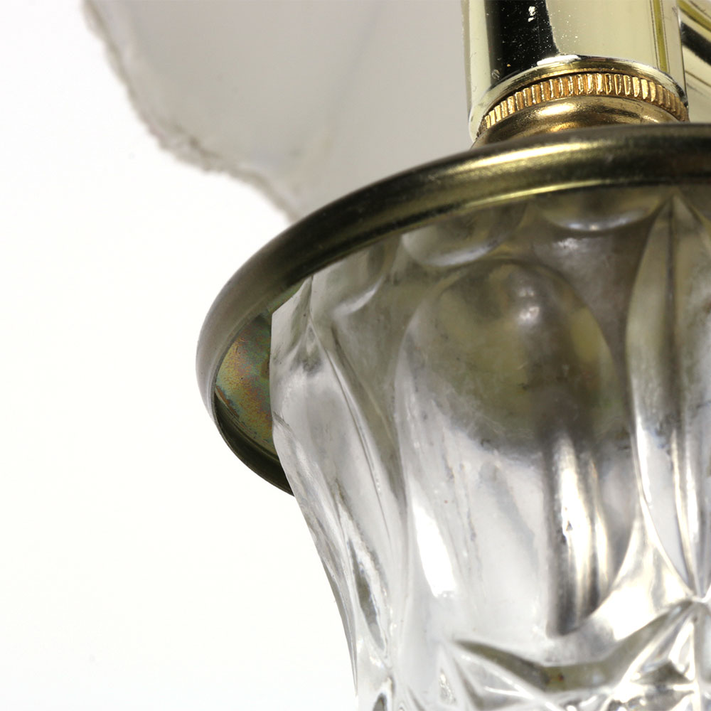 Two Brass Finish Floor Lamps