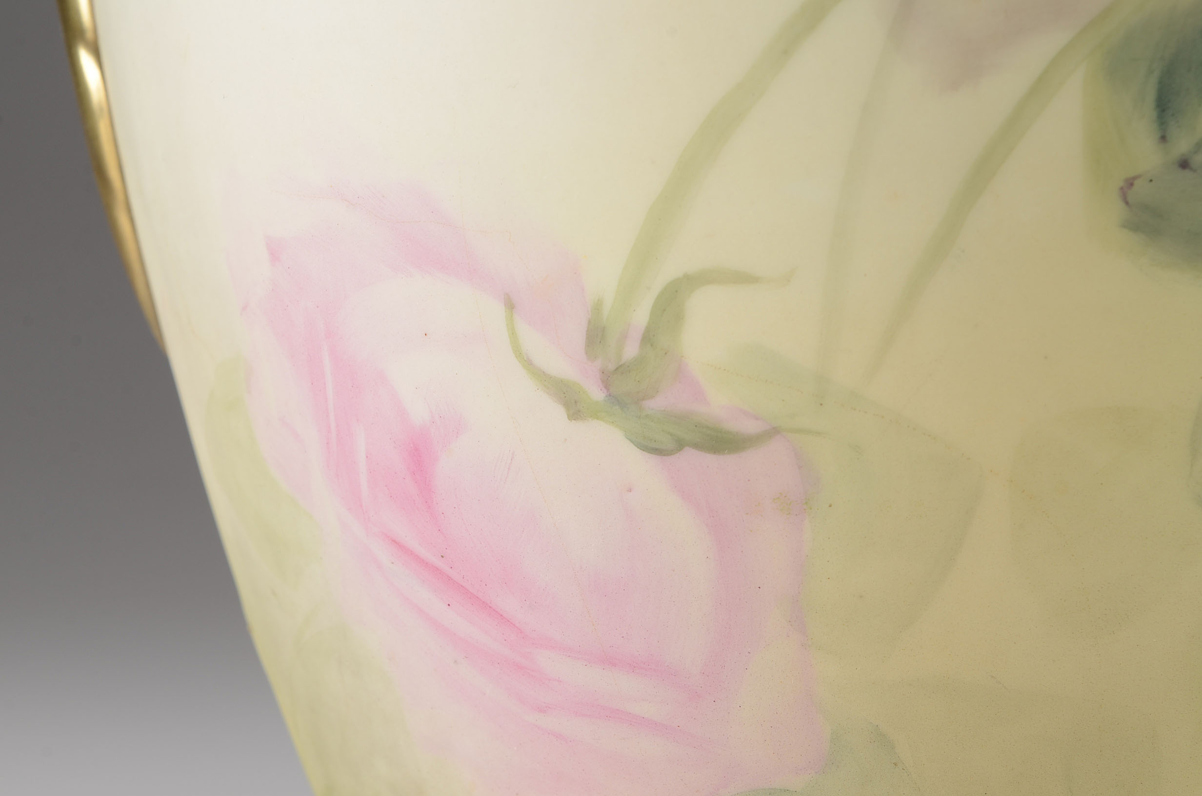 Circa 1891-1911 Large Hand-Painted Nippon Vase