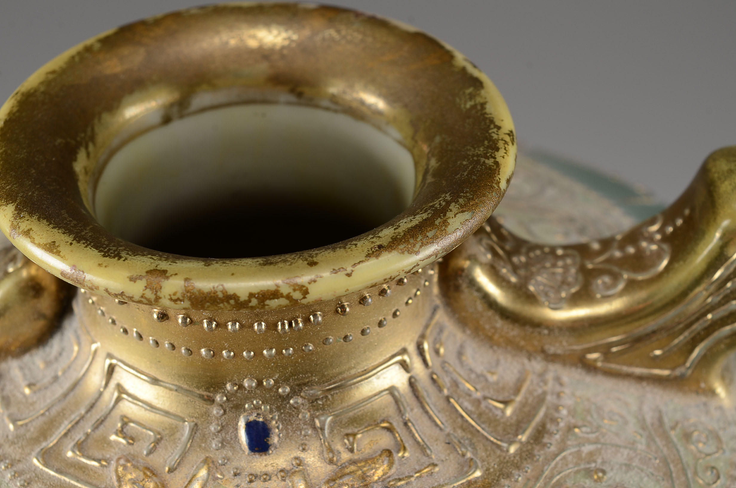 Circa 1891-1911 Large Hand-Painted Nippon Vase