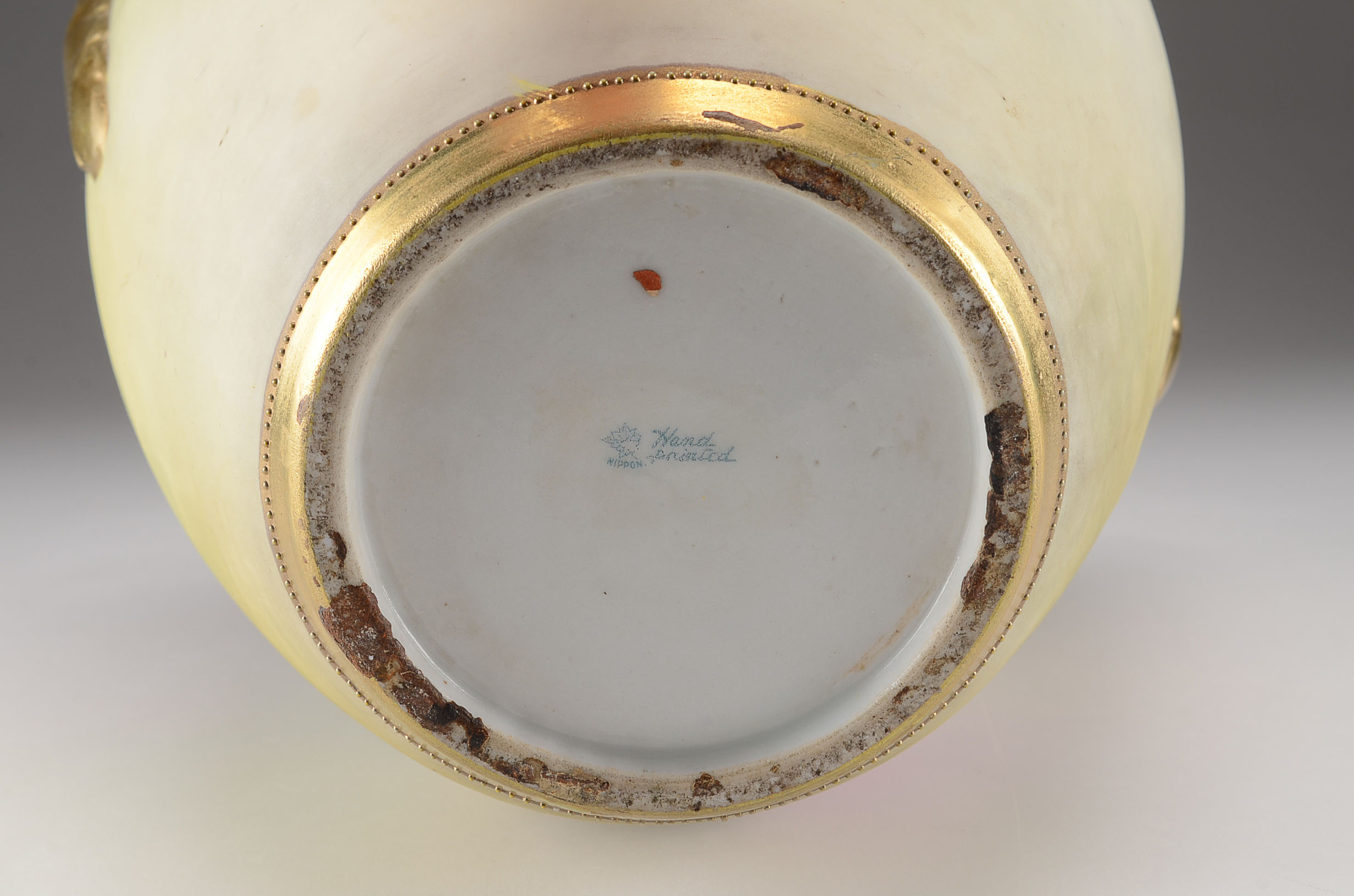 Circa 1891-1911 Large Hand-Painted Nippon Vase