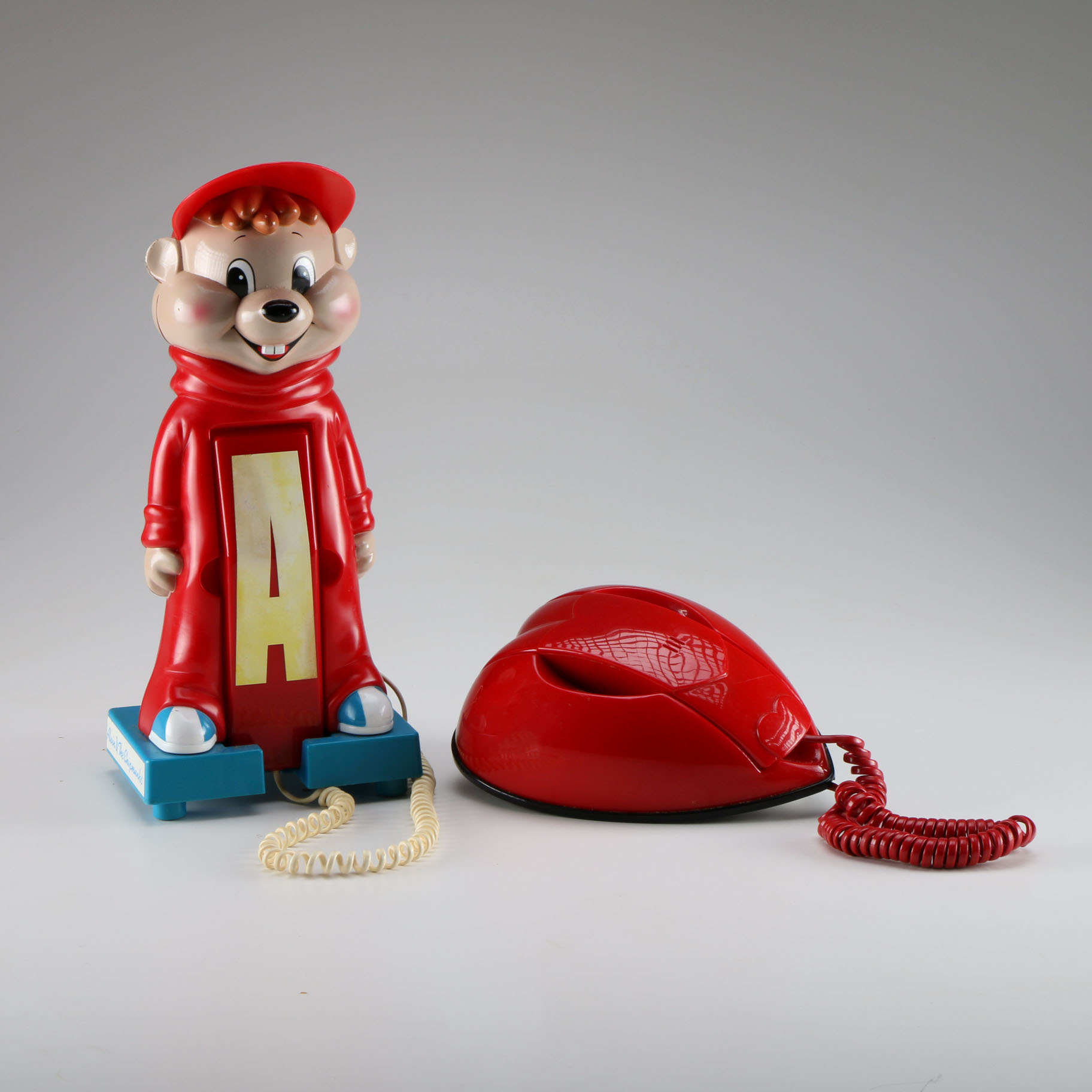 Two Vintage Push Button Telephones