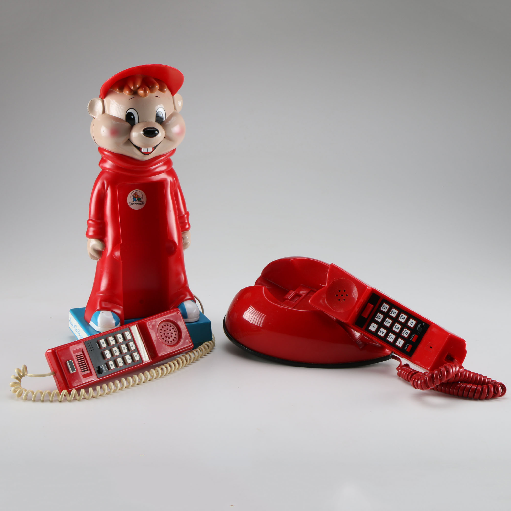 Two Vintage Push Button Telephones