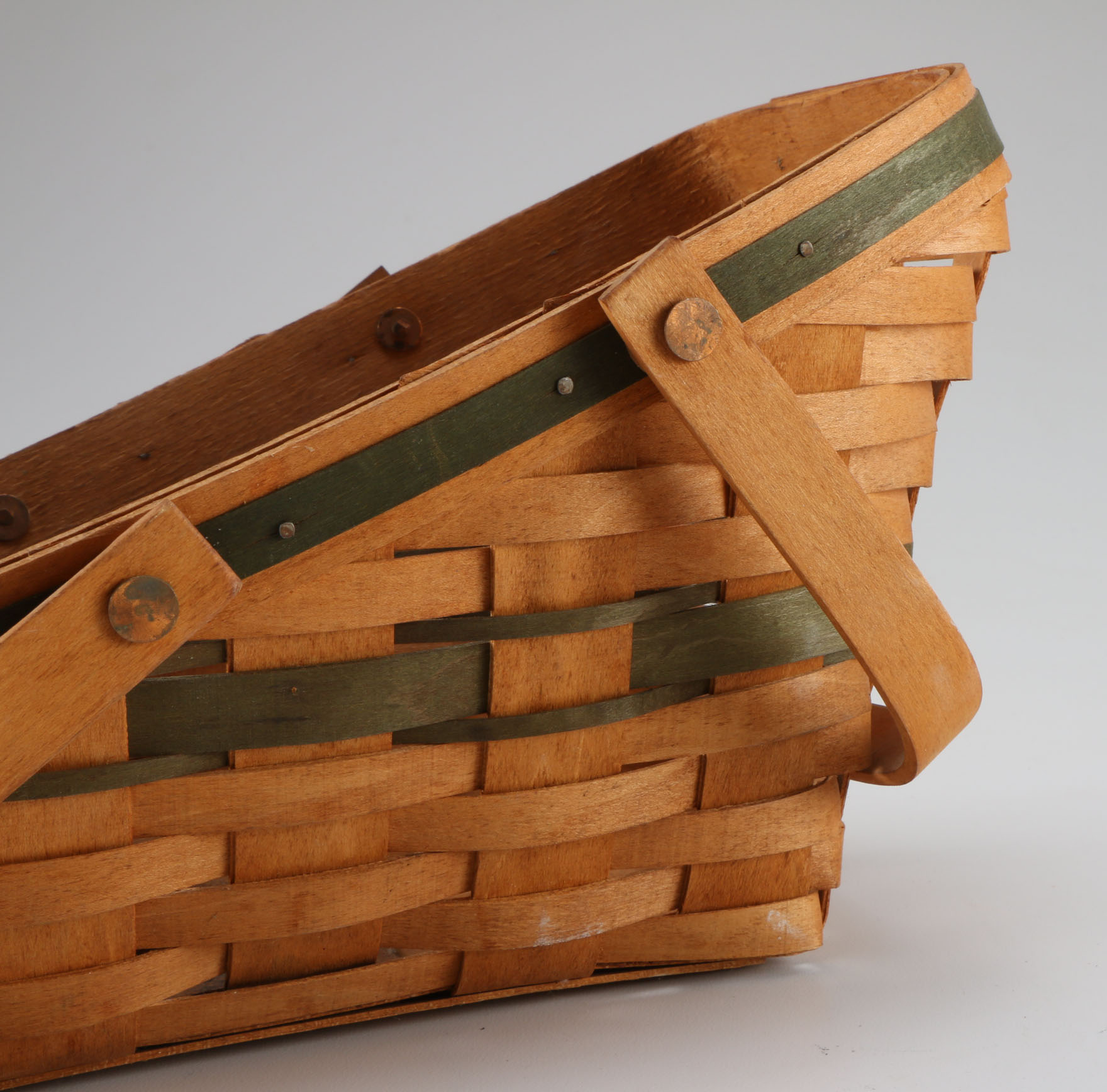 A Collection of Five 1990s Longaberger Handwoven Baskets
